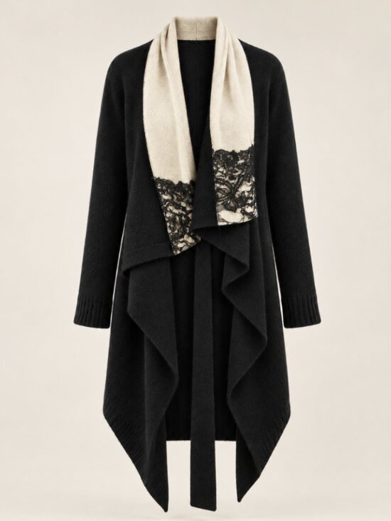 Alexander McQueen Sweaters - Alexander McQueen 100% Yak Wool Blanket Cardigan Reworked Antique Silk Chantilly